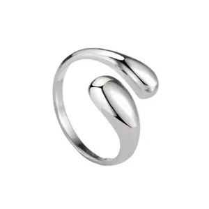 انگشتر زنانه مدل Open Drop کد 28044