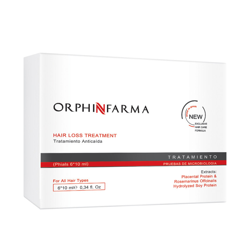 سرم مو اورفین فارما مدل Hair loss حجم 10 میلی لیتر مجموعه 6 عددی