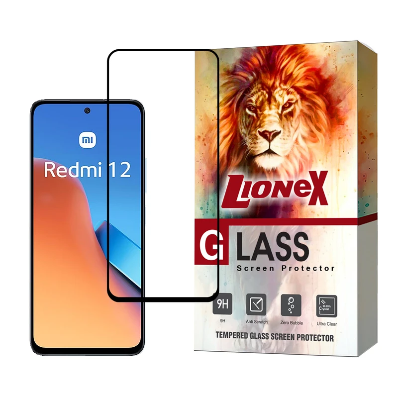  محافظ صفحه نمایش سرامیکی لایونکس مدل CRMSNWLI مناسب برای گوشی موبایل شیائومی Redmi 12 4G / آنر X7b 4G 