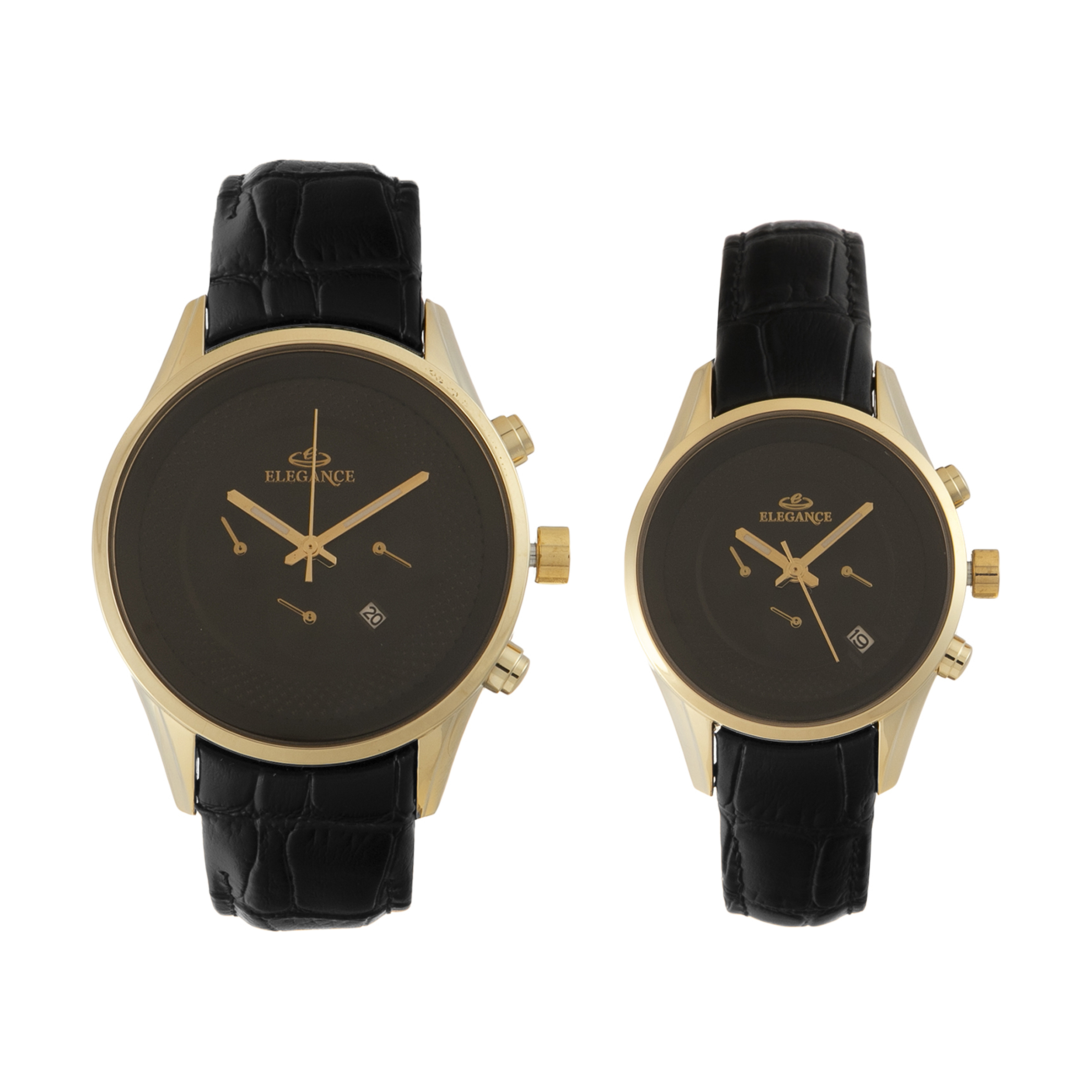 ست ساعت مچی عقربه ای زنانه و مردانه الگانس مدل 317HL