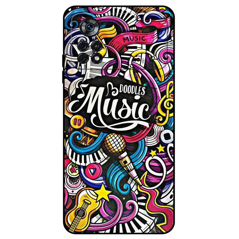 کاور مگافون طرح موزیک مدل 8241 مناسب برای گوشی موبایل شیائومی Poco X4 Pro 5G