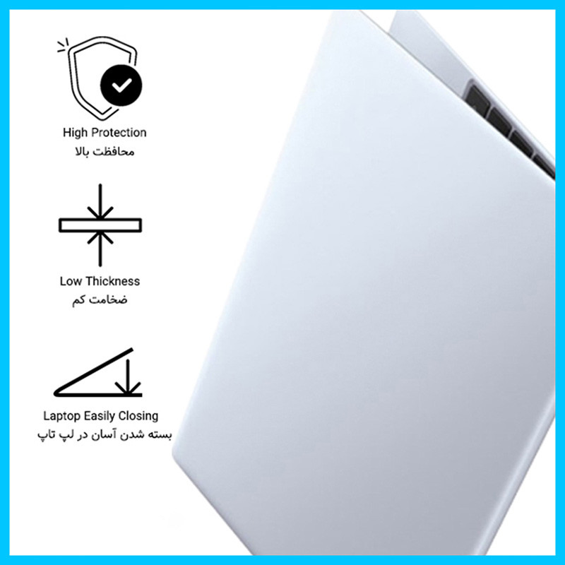 محافظ صفحه نمایش شفاف تکنو مدل Resistant مناسب برای لپ تاپ اپل macbook air 15 2024 m3