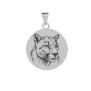 آویز گردنبند زنانه و مردانه هایکا مدل رخ پلنگ کد ag.h 154