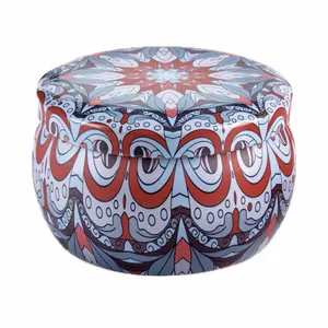 شمع دست‌ساز معطر مدل متال باکس با رایحه گل‌های بهاری زمان اتمام 24 ساعت