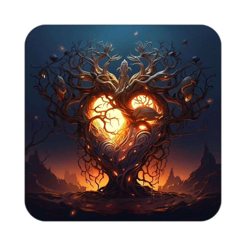 زیر لیوانی کاکتی مدل عاشقانه کد mp12282