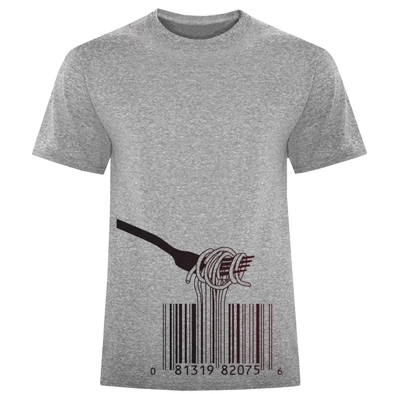 تی شرت آستین کوتاه مردانه مدل بارکد D458