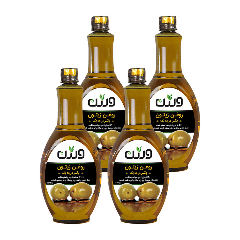 روغن زیتون بکر درجه یک ورژن - 1.5 لیتر بسته 4 عددی