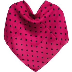 روسری زنانه طرح خالخالی مدل M13 کد 0372