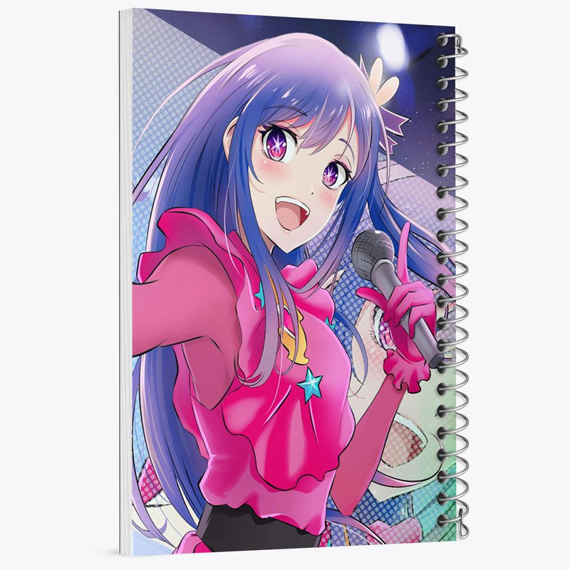 دفتر نقاشی 50 برگ خندالو مدل هوشینو انیمه اوشی نو کو ستاره من Oshi No Ko کد 27473