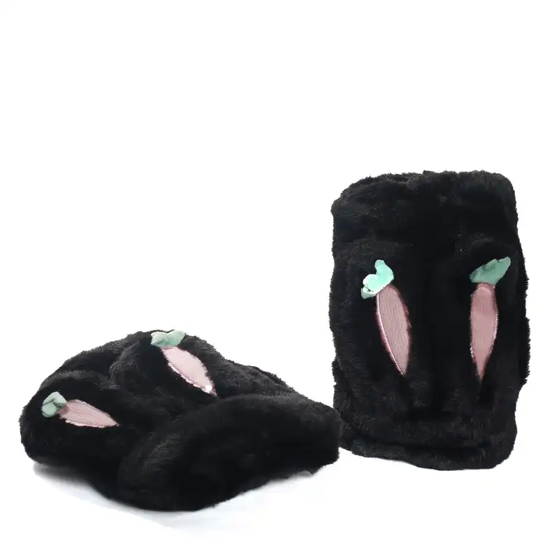 دستکش زنانه مدل پولیشی طرح خرگوش و هویج کد 915000910