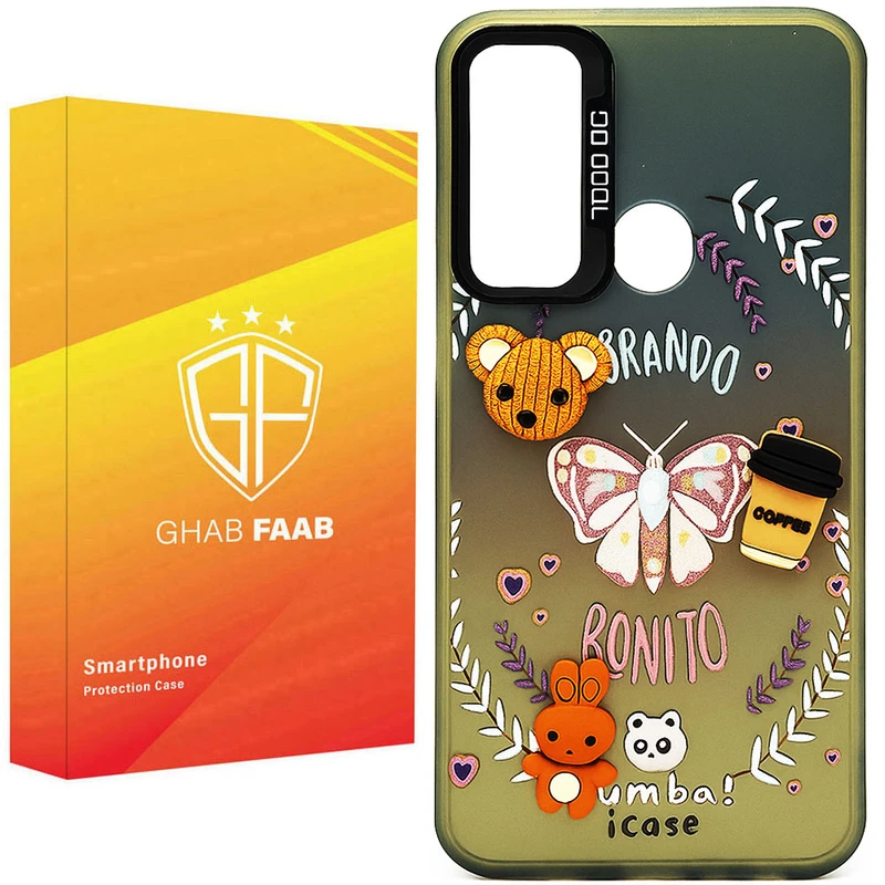 کاور قاب فاب مدل سوکول برجسته طرح دخترانه مناسب برای گوشی موبایل سامسونگ Galaxy A11 / Galaxy M11