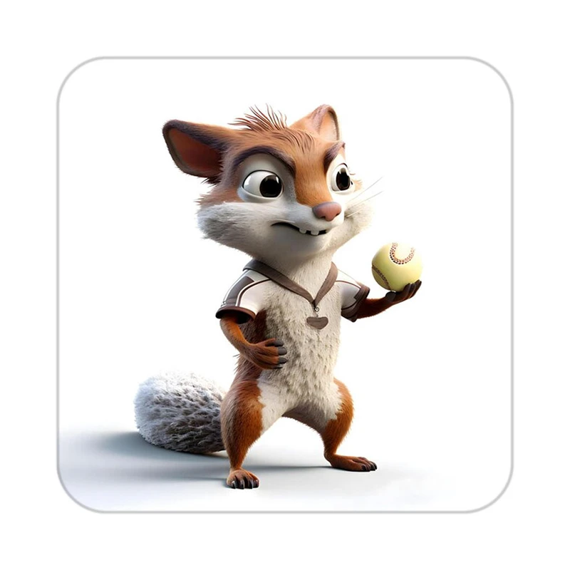 زیر لیوانی کاکتی طرح حیوانات کارتونی مدل mp27950