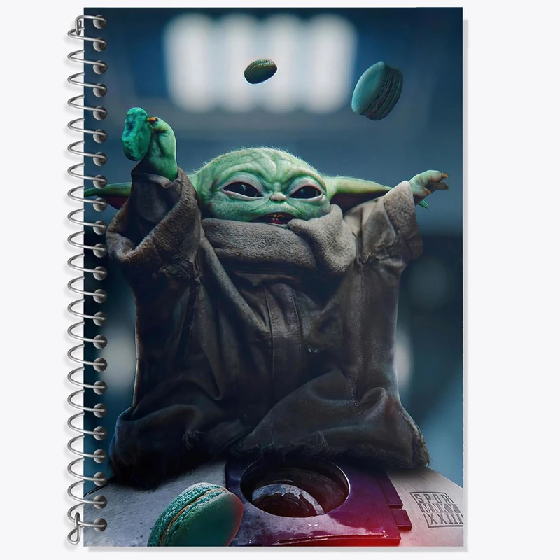 دفتر زبان 50 برگ خندالو مدل سه خط طرح یودا سریال جنگ ستارگان کد 26073