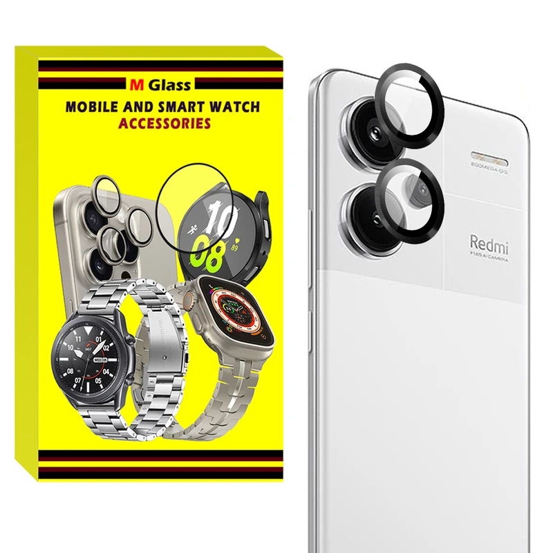 محافظ لنز دوربین فلزی ام‌گلس مدل RNG MTL MG مناسب برای گوشی موبایل شیائومی Redmi Note 13 Pro 5G