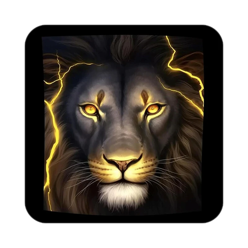 زیر لیوانی کاکتی طرح شیر مدل mp23226