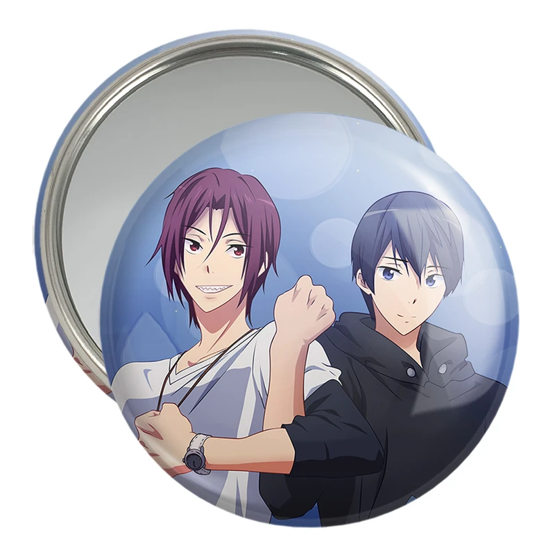 آینه جیبی خندالو مدل هاروکا و رین انیمه فری تیل Fairy Tail  کد 15607