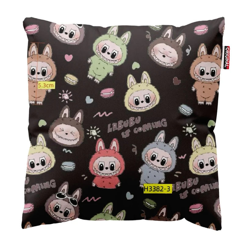 کوسن پاد آفرین طرح لبوبو کد 115 سایز 30*30 سانتی متر