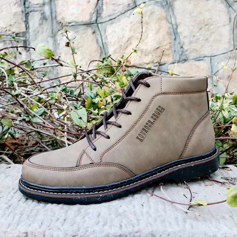 نیم بوت مردانه مدل آریا کد P.t رنگ صدری