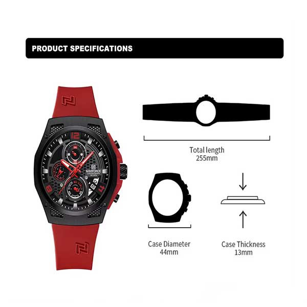 ساعت مچی عقربه‌ای مردانه  کوارتز نیوی فورس مدل NF8051