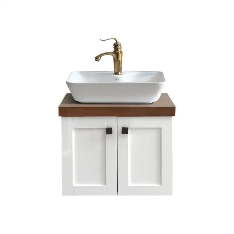 ست کابینت و روشویی بی اس سی مدل امباس همراه با آینه باکس کد 06