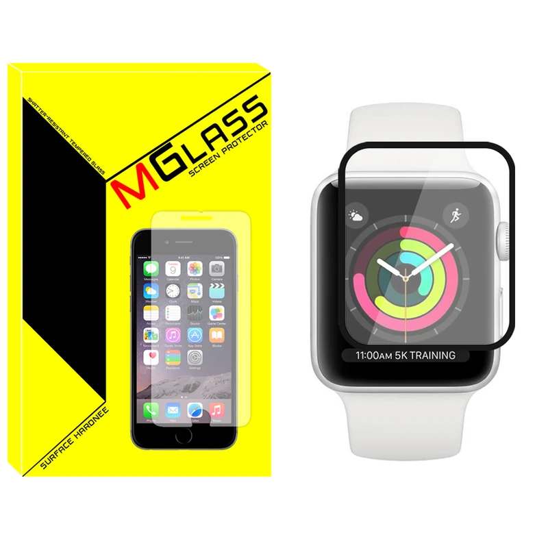 محافظ صفحه نمایش نانو ام‌گلس مدل GLS_Pmma مناسب برای اپل واچ 46 میلی متری سری 10