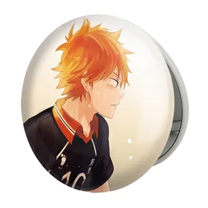 آینه جیبی خندالو طرح هیناتا شویو انیمه هایکیو Haikyu مدل تاشو کد 17749 