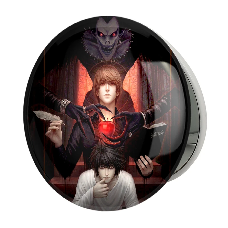 آینه جیبی خندالو طرح ال و لایت یاگامی انیمه دفترچه مرگ Death Note مدل تاشو کد 4925 