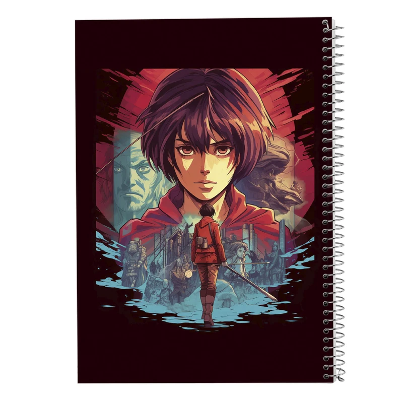 دفتر مشق 50 برگ مدوپد مدل Attack on Titan کد DF10412