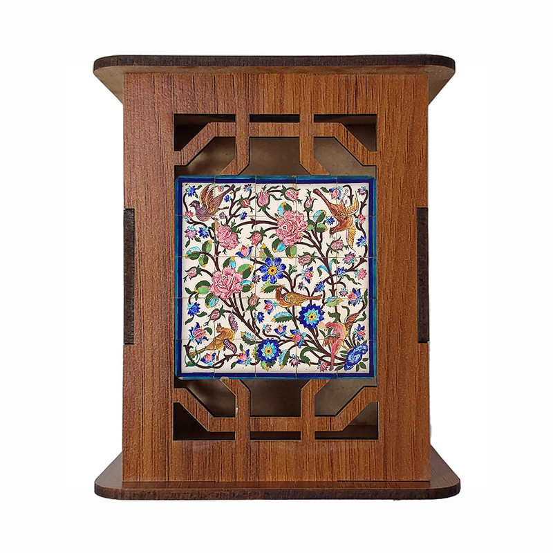 جامدادی رومیزی مبین ایده مدل گل و مرغ Gh5 کد 1279
