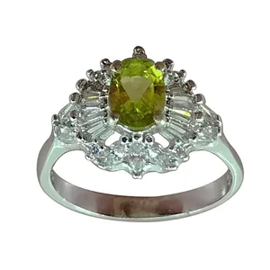 انگشتر نقره زنانه سلین کالا مدل زبرجد کد MPS-6