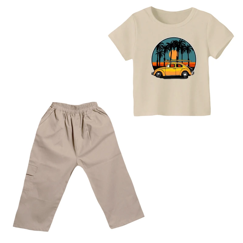 ست تی شرت و شلوارک پسرانه مدل فولوکس کد ۱