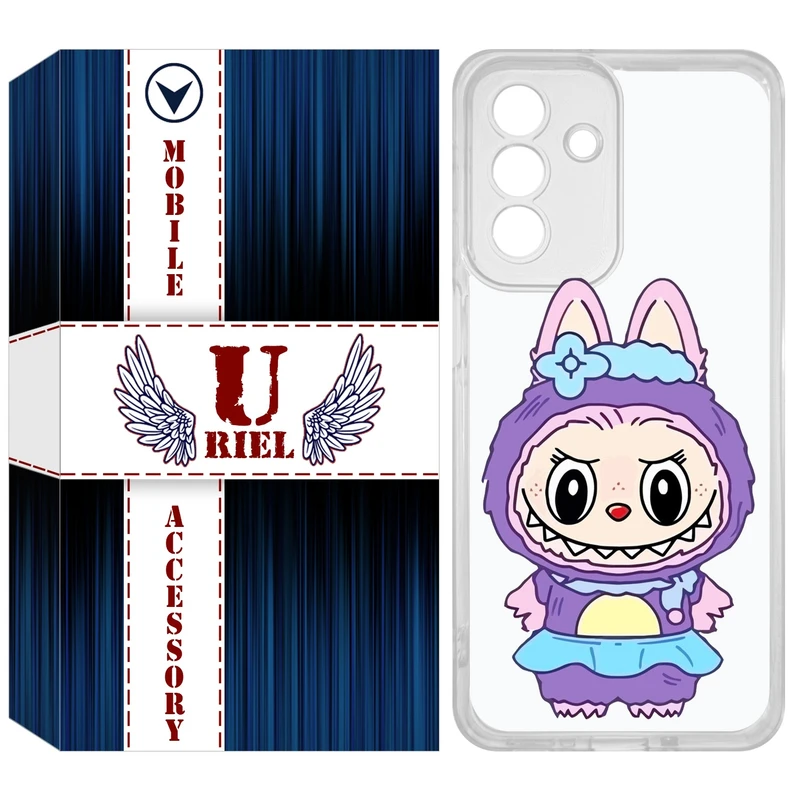 کاور یوریل مدل Clear کد 141 طرح لبوبو Labubu مناسب برای گوشی موبایل سامسونگ Galaxy A26