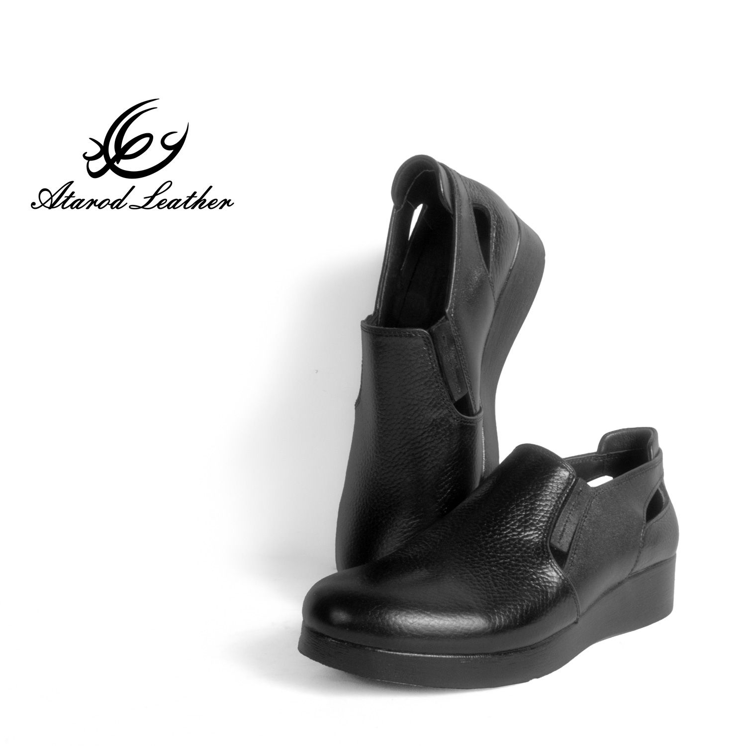 کفش طبی زنانه چرم عطارد مدل چرم طبیعی کد SH156 -  - 5