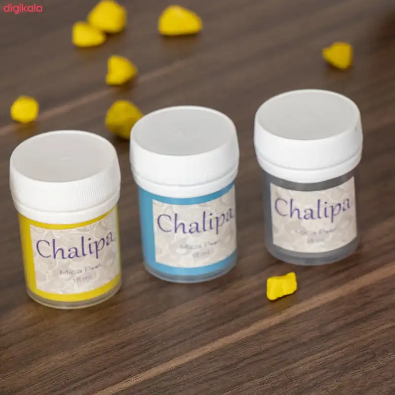 رنگ تزئین شمع چلیپا مدل پودری حجم 18 میلی لیتر