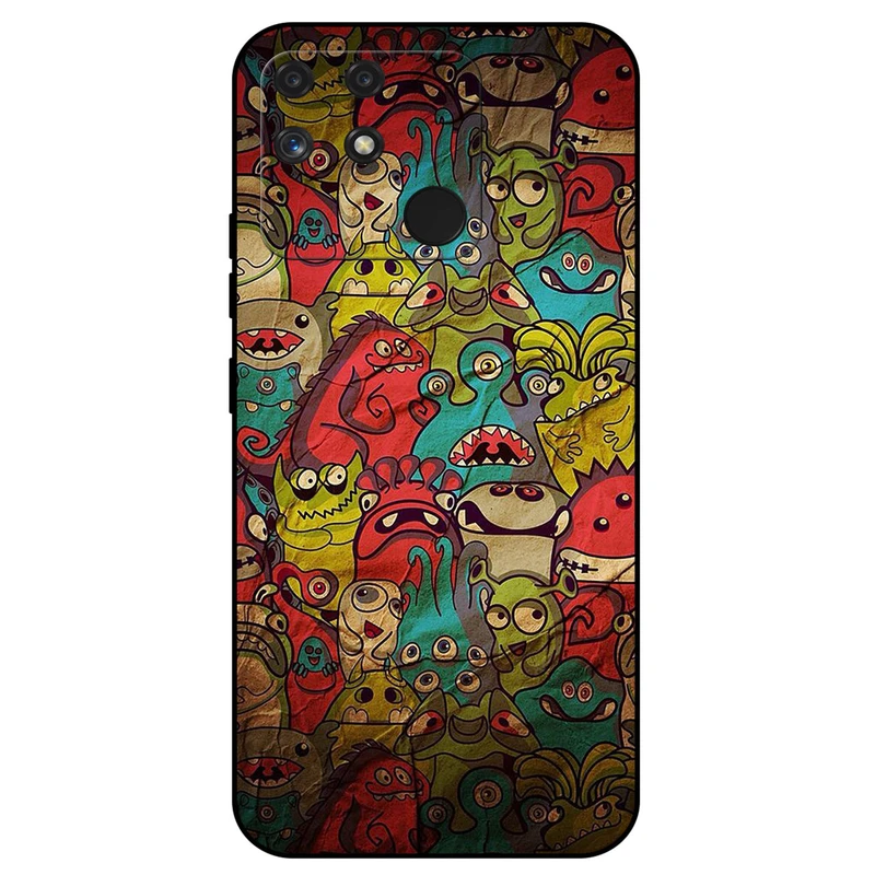 کاور مگافون طرح هیولا مدل 0101 مناسب برای گوشی موبایل ریلمی Narzo 50A