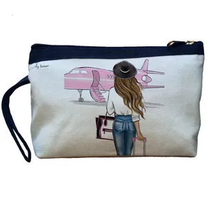 کیف لوازم آرایش زنانه آی تمر مدل دختر مسافر کد 118