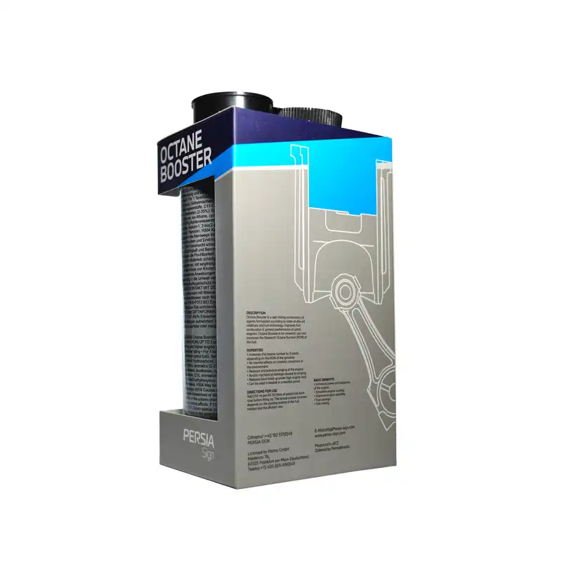 اکتان و مکمل سوخت پرشیا ساین مدل NEW F حجم 250 میلی لیتر بسته 18 عددی