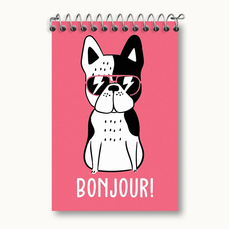 دفتر یادداشت 50 برگ خندالو مدل سگ کد N837