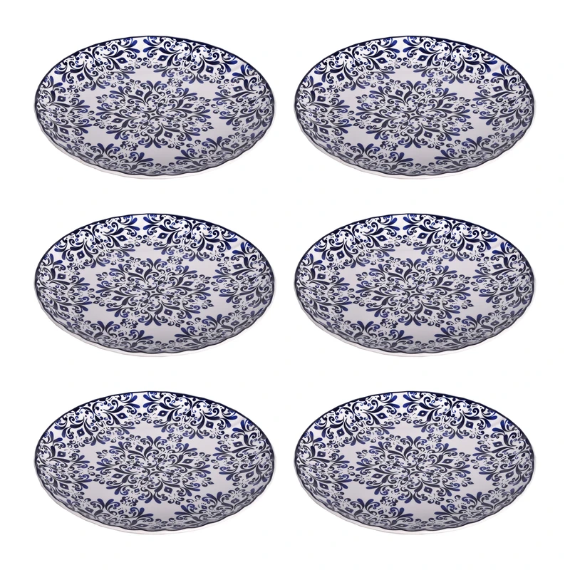 بشقاب غذاخوری بی.وی.کی طرح آترین کد 475506 مجموعه 6 عددی