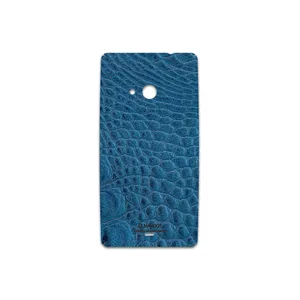 MAHOOT Blue-Crocodile-Leather Cover Sticker for Microsoft Lumia 535