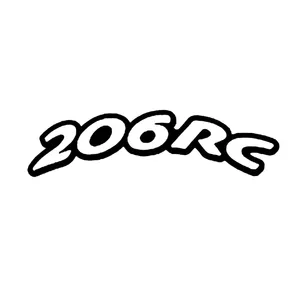 برچسب لاستیک خودرو آراکس یدک مدل AY-2799 طرح 206RC بسته چهار عددی