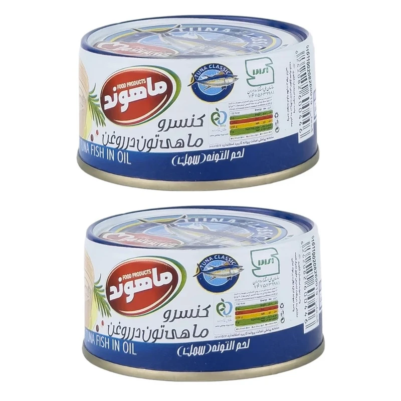 کنسرو ماهی در روغن گیاهی ماهوند - 180 گرم مجموعه دو عددی