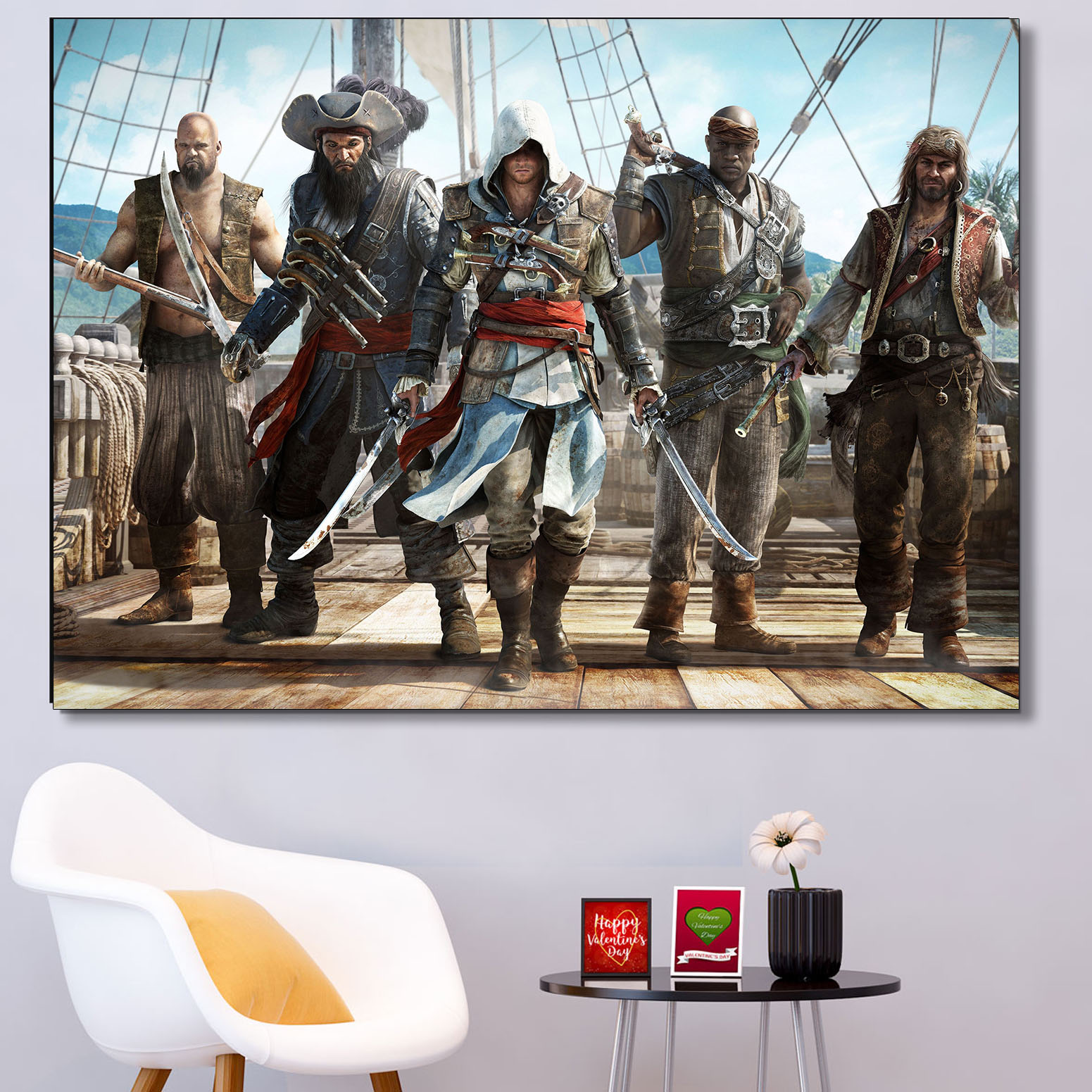 تابلو شاسی گالری استاربوی طرح بازی Assassins Creed مدل Game 19