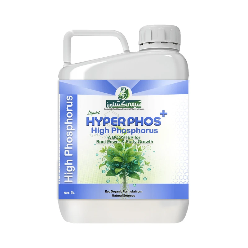 کود مایع فسفر بالا شیمی کشاورز مدل گلدهی و جوانه زنی حجم 5 لیتر
