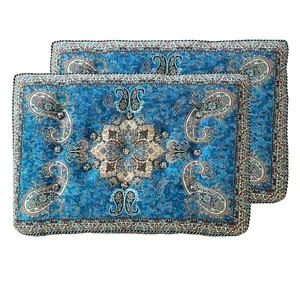 پشتی ترمه مدل سنتی طرح الماس کد 10095 بسته 2 عددی