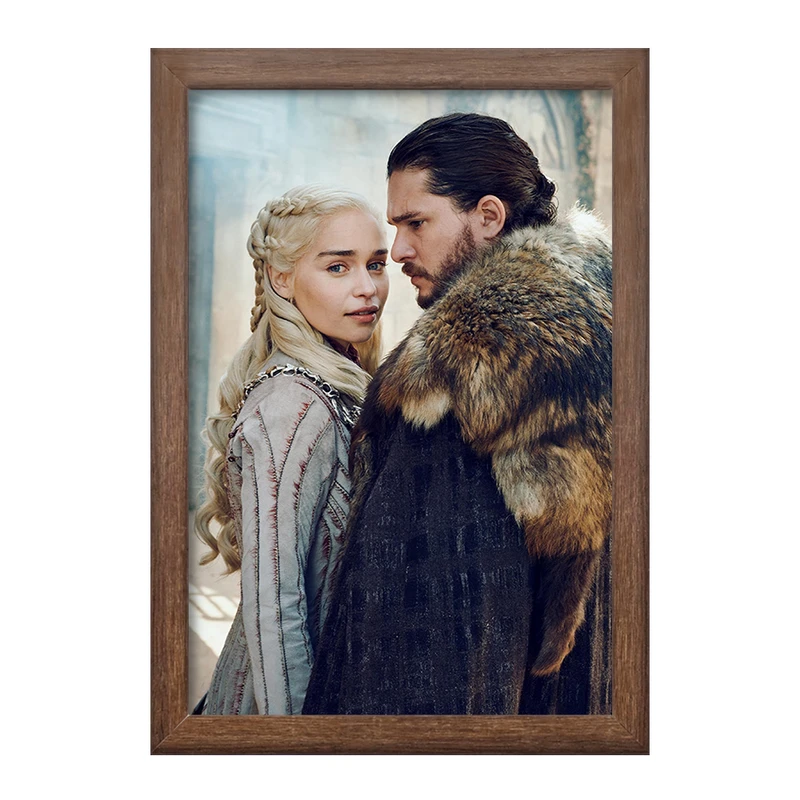 تابلو خندالو طرح دنریس تارگرین و جان اسنو گیم اف ترونز Game of Thrones  کد 2669