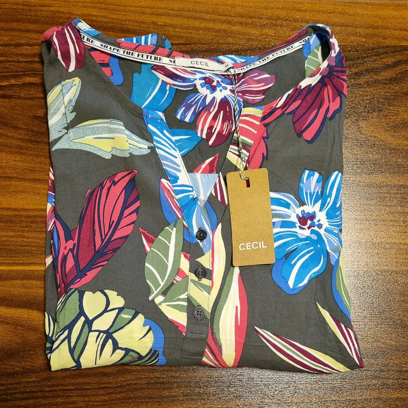 بلوز آستین کوتاه زنانه سسیل مدل RSH - 1403A