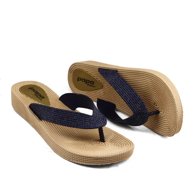 دمپایی لاانگشتی زنانه پاپا مدل ترمه پلاس کد 02