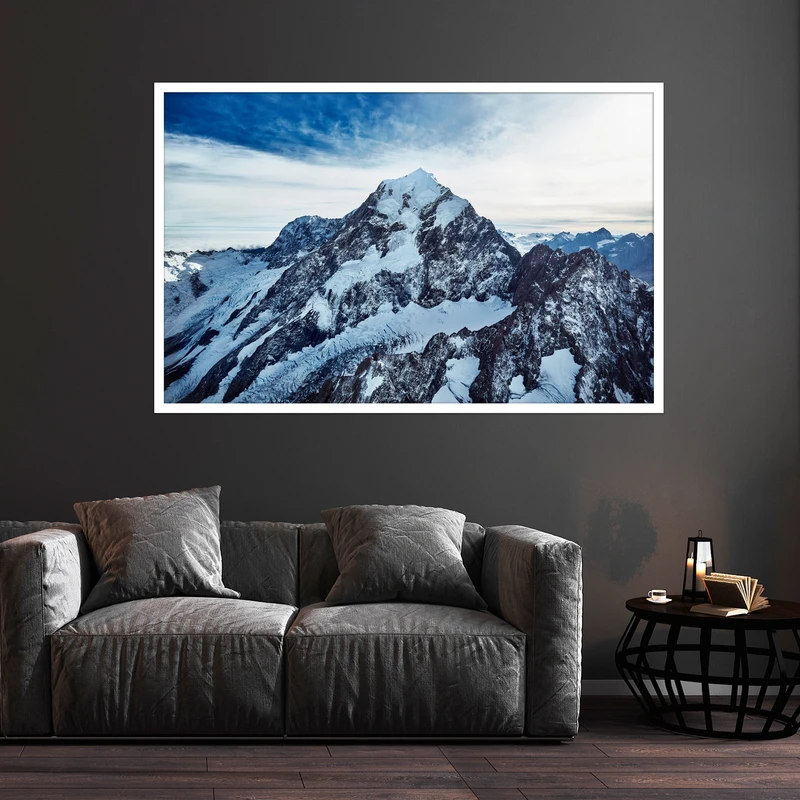 تابلو بکلیت طرح کوه و یخ مدل DY1070 فریم سفید