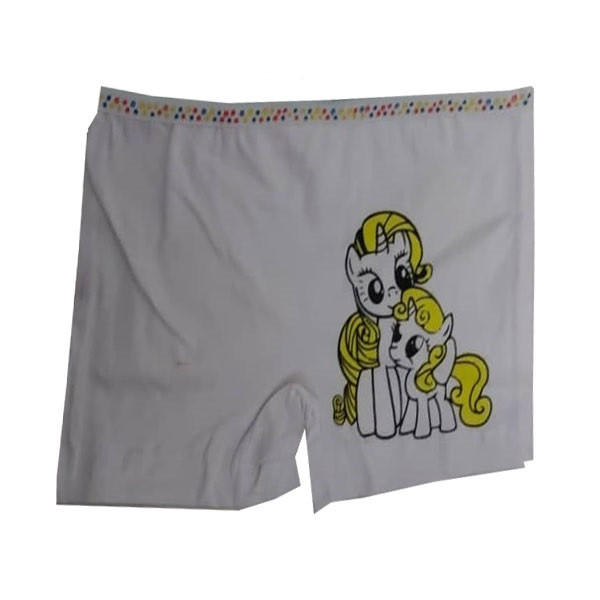 شورت دخترانه طرح اسب رنگ سفید